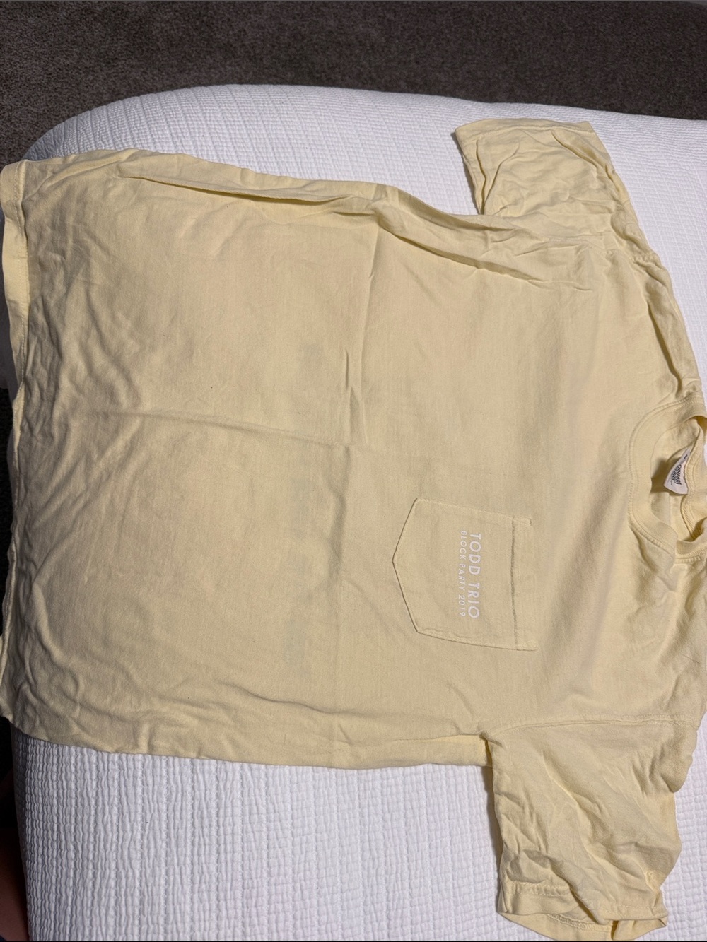Comfort Colors Tshirt - Pi Beta Phi, Gamma Phi Beta and Alpha Chi yellow shirt